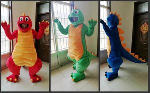 Trajes de alta qualidade Fotos Reais Rosto dinossauro Dragão mascote traje anime trajes publicidade mascotte Adulto Tamanho direto da fábrica livre