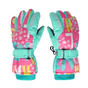 3-15T Kinder-Ski-Handschuhe, wasserdichte Winter-warme Handschuhe für Jungen und Mädchen, winddichte Snowboard-Handschuhe, Outdoor-Skifahren, Motorrad-Schutz, 240102