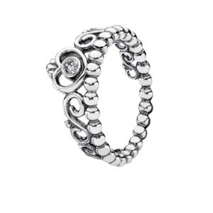 Pandoras ring designer smycken för kvinnor original kvalitet band ringar nya silver ring mode populära charms ring hjärtformade runda ringar