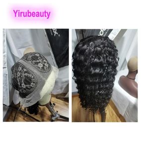 Indian Virgin Hair Tshaped 136 Wigs Straight Deep Wave Kinky Curly Loose 1226inch 100 Human Hair T 13X6X1 Wigs2424482