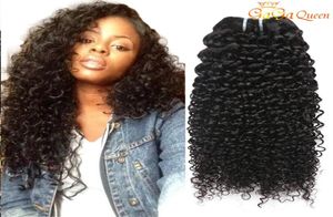 Brasileiro Kinky Curly Hair Bundles Não Transformados Virgem Encaracolado Extensões de Cabelo Humano 30 polegadas Brasileiro Kinky Curly Virgin Hair Weaves8276764