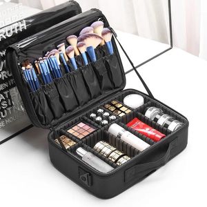 Rüsten Sie die Kosmetiktasche mit großem Fassungsvermögen auf und verkaufen Sie ein professionelles Reise-Make-up-Etui für Damen240102