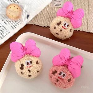 Hair Accessories Bow Rope Soft High Elasticity Plush Difficult To Open The Line Biscuit Style Cute Firm Cartoon Tie
