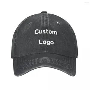 Ball Caps YOUR DESGIN HERE Baseball Cap Customize Logo Skate Drop Trucker Hat Fitted Custom Washed