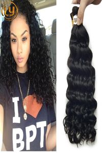 Ly Micro Mini Braiding Bulk Hair Deep Wave Human Braiding Hair Bulk Nej inslag Rå buntar Billiga flätning Hår1447462