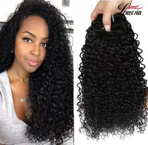 Indian Kinky Curly Human Hair Extensation Unforted Indian Human Hair Curly Weave Whatle Indian Virgin Hair 34 Bundles64713861571533