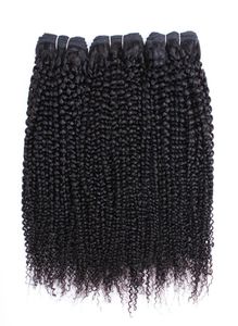 Naturalny kolor 3 wiązki afro perwerly remy remy indyjskie ludzkie włosy tkanie 1026 cali bez zrzucania Weft1122074