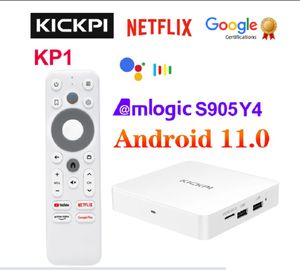 KickPI KP1 Gogle Netfix TV Box Android 11 Amlogic S905Y4 Player 4k Set TOP Box Android 11.0 2G 32G AV1 2.4G5G WiFi BT5.0 VS HAKO Pro IPX2