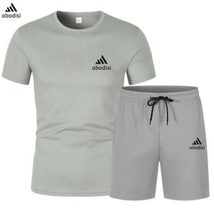 Män designer tracksuit sommar het t short shorts män s sport set märke tryck fritid mode bomull shor billig mac qing