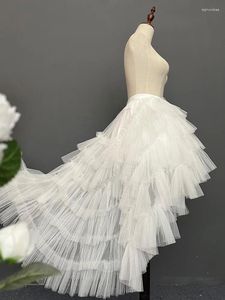 Spódnice sukienka Lolita Light Flower Wedding Jsk Po tylnym ciasto Puffy siatkowe pokrywka Kuwalka spódnica