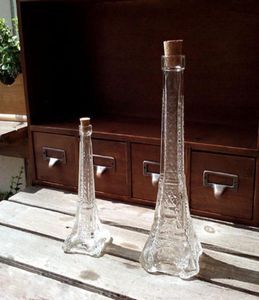 ニューグラスフラワーポット花瓶ザッカパリエッフェルタワーウィッシュボトルフラワーホームウェディングデコレーションポップ装飾的な花瓶6273506