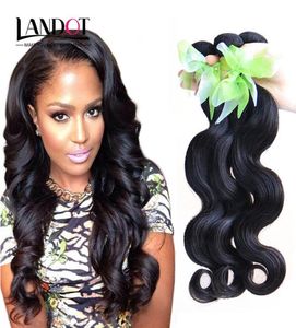 Brazilian Virgin Hair Body Wave 100 Human Hair Weave Bundles Unprocessed Peruvian Malaysian Indian Cambodian Mongolian Remy Hair 7718690