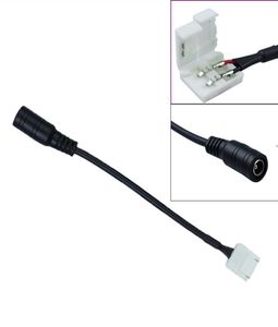 DC Connect Wire Cable Lighting Accessories to 2pin 8mm 10mm Clip Welding Connector för SMD 5050 3528 LED Strip Light8124976