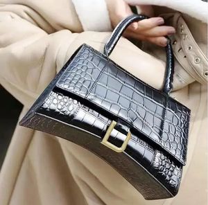 High Quality Hourglass Luxury Designer Bag Handbags Crocodile Leather Crossbody bags purses designer Woman handbag Shoulder Bags Borse Dhgate Bags With Box