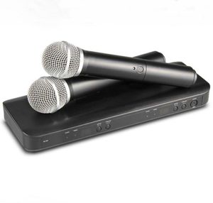 Profesjonalny BLX288 UHF bezprzewodowy mikrofon karaoke Dual Handheld nadajnik mikrofon dla etapu DJ KTV6791658