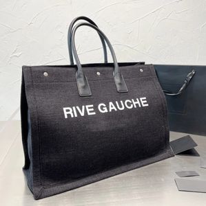 Słynny projektant lewy bank Wysokiej jakości nylonowe totesowe torby zakupowe torebki Projektantka Kobieta torebka swobodna żeńska podróżniczka lniana torba na płótnie