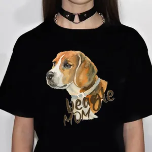 Kvinnors T-skjortor beagle t-shirts kvinnor sommar streetwear harajuku skjorta flicka manga kläder