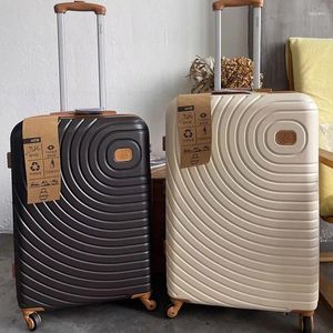 Suitcases Luggage Universal Wheel 20'' Large Capacity Boarding Suitcase Anti-scratch Spiral Pattern Travel Male 24''