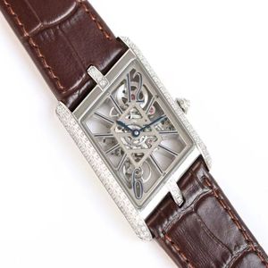 The highest quality limited edition Swiss quartz movement parallelogram 30 degree Angle transparent front and back to enjoy the beauty of movement luxury watch