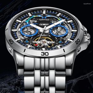 Wristwatches Fairwhale Men's Watches Fashion Sport Tourbillon Watch for Men Top Top Brand Waterproof Automatic Wristwatch