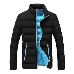 Giacca invernale Moda Uomo Uomo Parka Termico spesso trapuntato Giacca a vento Cappotti caldi Tinta unita Giacche Chamarras Para y231229