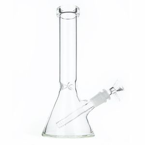 bong Glass Water Pipes beaker bongs 10'' clear scientific 5mm thickness Heavy Duty hand blown glass bong pipes