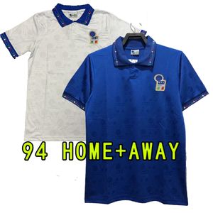 1994 Retro 94 Italien Soccer Jersey Home Maldini Baresi Roberto Baggio Zola Conte Soccer Shirt Away National Team Football Uniforms