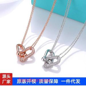 Tifannissm necklace chain heart necklaces jewelry pendants The same on the top floor of Korean drama