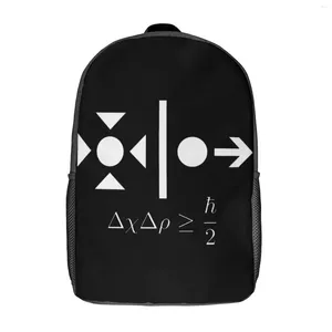 Backpack Heisenberg Uncertainty Principle Secure Snug Rucksack17 Inch Shoulder Vintage Picnics