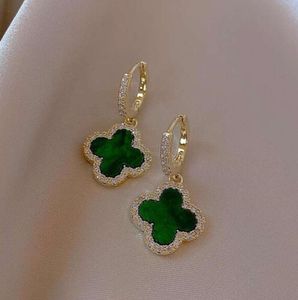 Stud Designer Earrings Four-leaf Clover Earring For Women Senior Classic Small Fragrant Wind Earrings New Clover Ear Ring 18k Gold Ear stud4654