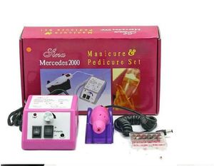 Tillbehör Pink Electric Nail Drill Manicure Machine med borrbitar 110V240V (EU Plug) Lätt att använda nya