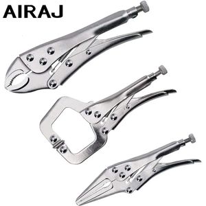 AIRAJ 3pcs Locking Pliers Spring Design High Torque HeavyDuty Water Pipe Durable Industrial Grade Manual Tools 240102