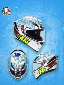 ヘルメットMoto AGV Motorcycle Design Comfort AGV K1 Motorcycle K1S Four Seasons Runing Commuter Full Cover Safety Helmet 59fe