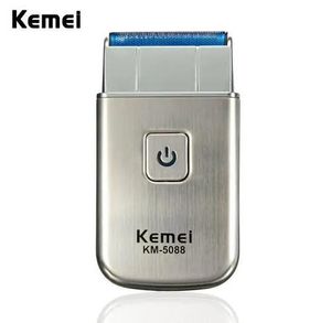 Shavers Modern Kemei KM5088ミニポータブルメンズ電気USB充電式コードレスビアードシェーバーレイザートラベル