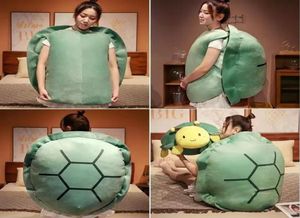 100CM Funny Big Turtle Shell Plush Toy Adult Can Wear Sleeping Bag Stuffed Soft Pillow Cushion Creative Gifts For Friends Kids8167810