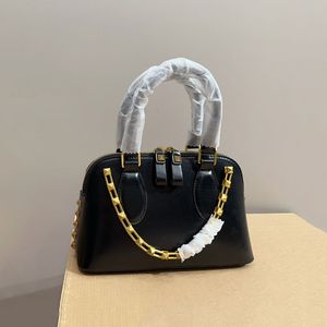 Shell Chain Strap Bag Rebite Bolsa de Ombro Bolsa Sacos de Compras Crossbody Hobo Bolsas de Couro Genuíno Bolsa Flip Underarm Mulheres Carteira Ajustável