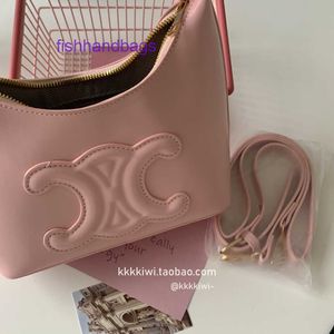 Outlet di fabbrica Borse Tote Celinss all'ingrosso in vendita Arch Sweetheart Diary Cherry Blossom Powder Può essere tenuto in mano e incrociato Primavera Estate Nuova luce L con vera L