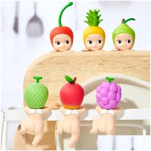 Box Blind Box Sonny Angel Hippers Chin Mystery Computer Car Decoration Figurer Toys Fruit Vegetable Söta överraskning Drop Leverans gåvor