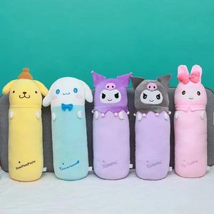 Cuscini 75 cm Kuromi Peluche Cuscino Bello Morbido Lungo Peluche Bambola Giocattoli Cartone Animato Farcito Sonno Kawaii Kuromi My Melody Cuscino Bambola Bambini Ragazze Gi