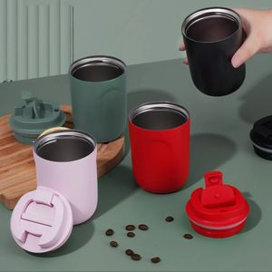 220Ml Stainless Steel Mini Coffee Cup Water Bottle LeakProof Car Vacuum Flask Travel Insulated Thermos Mug 240102