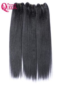 Brazylijskie światło Yaki Włosy Włosy Virgin Human Hair Grube Yaki India Yaki Weaves 100 Unortered Hair Natural Kolor 3 sztuki 3036325