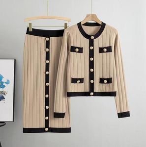 Roupas de grife Mulheres Tracksuits Sweater Cardigan Vestidos Longos Terno Oversized Two Piece Set Sports Moletons Outfits
