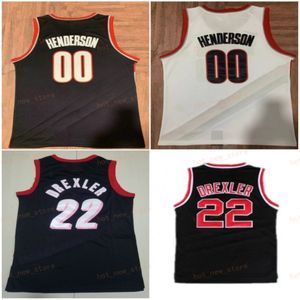 Basketball Scoot Henderson Jersey 00 Black White Man City zarobił zszyty