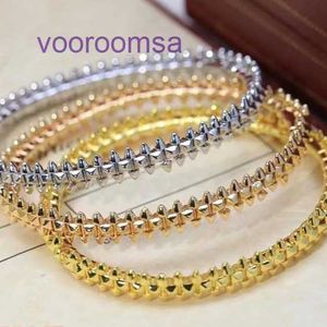 Designer-Schmuck, Autoreifen, klassische Armreifen, Armbänder für Damen und Herren, preisgünstiger Schmuck, koreanische gestrickte Damenkarte aus 18 Karat Gold, Kupfer, mit Originalverpackung