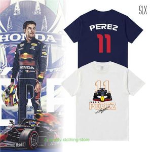 Dostosowany f1 peryferyjny kombinezon wyścigowy Bull Team T-shirt Verstappen Perez Checo to legenda