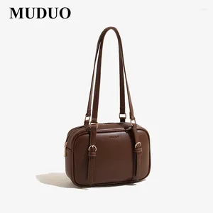 Sacos da noite Muduo Mulheres Crossbody Bag Moda Simples Pu Couro Coreano Grande Capacidade Ombro Lady Square