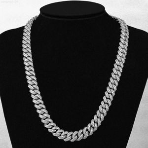 Cena fabryczna 18k złota platana sześcienna cyrkonia utwardzona Miami 10 mm kubańska łańcuch łańcucha linków do biżuterii męskiej bioder