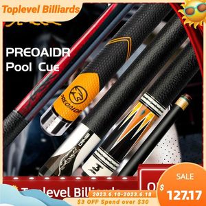 Accessories Billiard Accessories PREOAIDR 3142 Pool Cue Carbon Maple Shaft Black Technology Stick 12.5 11.8 10.8mm Rainbow Tip PREDATOR Uniloc