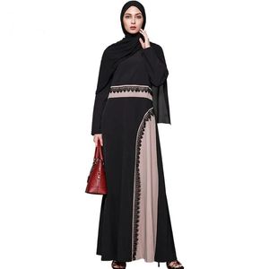 Kläder Mellanöstern Hot Selling Women's Muslim Robe Dress Dubai Abaya Maxi Long Dresses 2017 Autumn Plus Size Size Ethnic Clothing