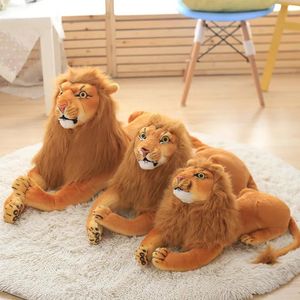 Животные Моделирование Лев Плюшевые игрушки Афро-Американский Король Лев Подушка Кукла